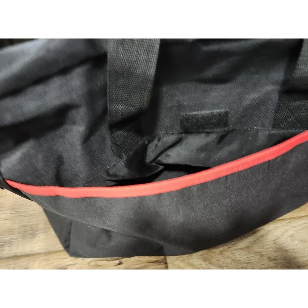 Baccardi Rum Travel Duffle Bag Black Red Ripstop 18 x 14 x 9 Promotional Promo